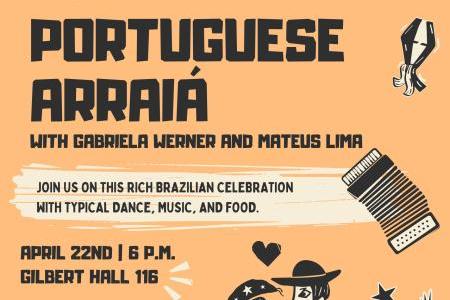 Poster advertising Portuguese Arraiá