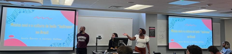 Spelman students present their research about Brazilian music