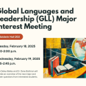 Decorative informational flyer for GLL Major Interest Meeting